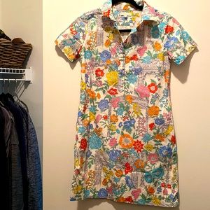 Ann Mashburn collared dress. Size xs. Fun print!